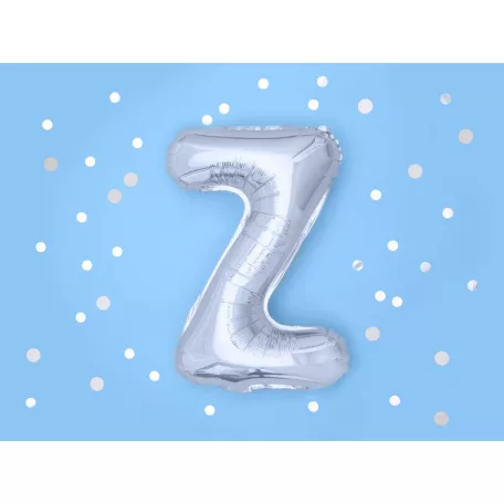 "Z" betű fólia lufi 35cm ezüst