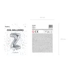 "Z" betű fólia lufi 35cm ezüst