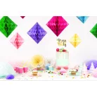 Méhsejt dekoráció gyémánt rózsaszín 30cm