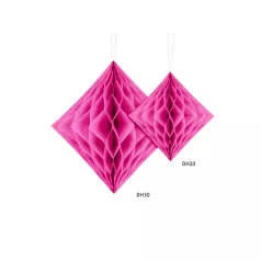 Méhsejt dekoráció gyémánt sötét rózsaszín 20cm