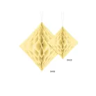 Méhsejt dekoráció gyémánt krémszín 20cm