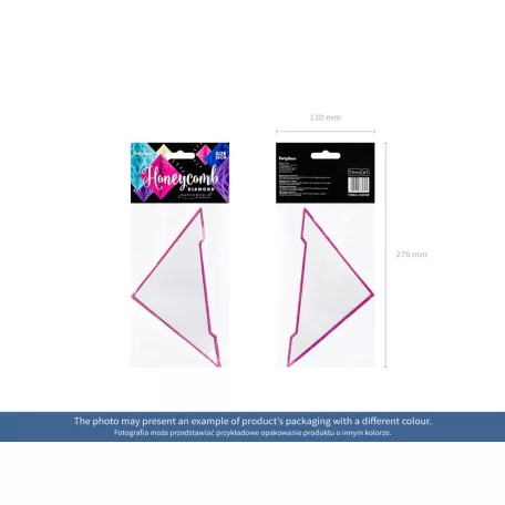 Méhsejt dekoráció gyémánt krémszín 20cm