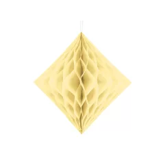 Méhsejt dekoráció gyémánt krémszín 30cm