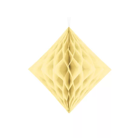 Méhsejt dekoráció gyémánt krémszín 30cm