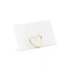 Ültetőkártya tartó arany szív (10 db)