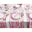 Ültetőkártya tartó rózsaarany szív (10 db)