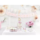 Ültetőkártya tartó rózsaarany szív (10 db)