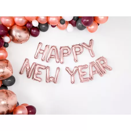 "A" betű fólia lufi 35cm rózsaarany