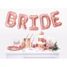 "B" betű fólia lufi 35cm rózsaarany