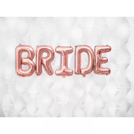 "I" betű fólia lufi 35cm rózsaarany
