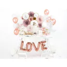 "L" betű fólia lufi 35cm rózsaarany