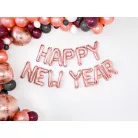 "R" betű fólia lufi 35cm rózsaarany