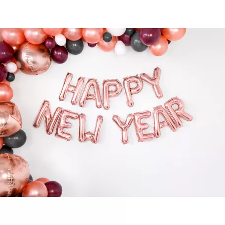 "Y" betű fólia lufi 35cm rózsaarany