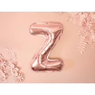 "Z" betű fólia lufi 35cm rózsaarany
