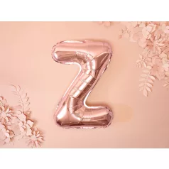"Z" betű fólia lufi 35cm rózsaarany