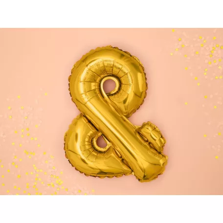 Fólia lufi & 35cm arany