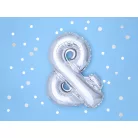 Fólia lufi & 35cm ezüst