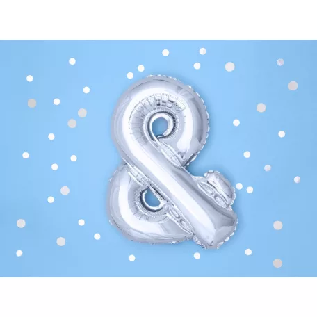 Fólia lufi & 35cm ezüst