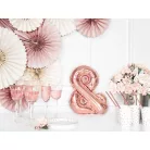 Fólia lufi & 35cm rózsaarany