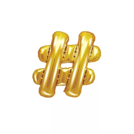 Fólia lufi # 35cm arany