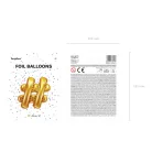 Fólia lufi # 35cm arany