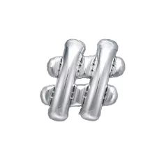 Fólia lufi # 35cm ezüst