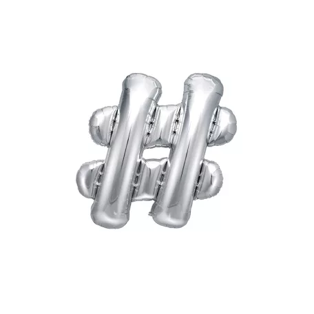 Fólia lufi # 35cm ezüst