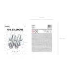 Fólia lufi # 35cm ezüst