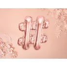 Fólia lufi # 35cm rózsaarany