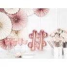 Fólia lufi # 35cm rózsaarany