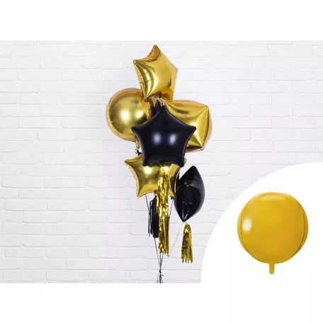 Fólia lufi Gömb 40cm arany