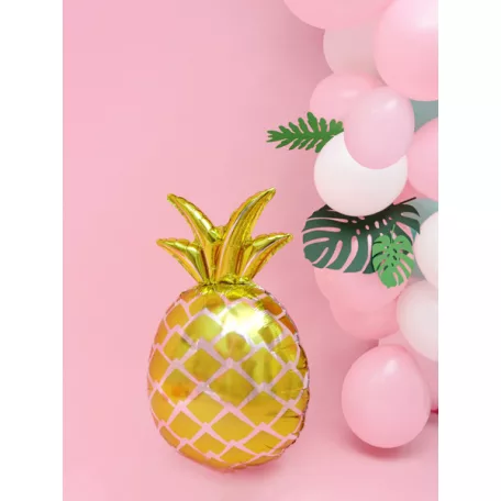 Fólia lufi Ananász - arany 38x63cm