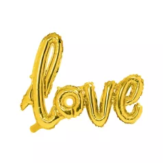 Fólia lufi "Love" arany 73x59cm