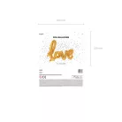 Fólia lufi "Love" arany 73x59cm