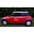 Esküvői autómatrica "Just married" 33x45cm