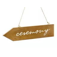 Fa útjelző tábla "Ceremony"