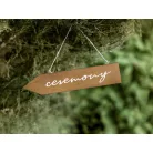 Fa útjelző tábla "Ceremony"