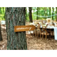 Fa útjelző tábla "Ceremony"
