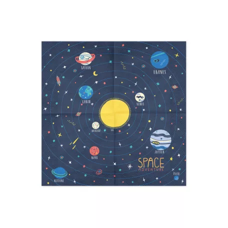 Szalvéta Űrhajós party (20 db)