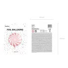 Fólia lufi Cukorka - világos rózsaszín 35cm