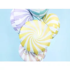 Fólia lufi Cukorka - világos sárga 35cm