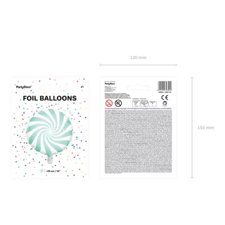 Fólia lufi Cukorka - menta 35cm