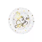 Kisfiú vagy kislány? Party papírtányér (6 db)