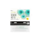 Rozetta papír dekoráció "Yummy" menta (3 db)