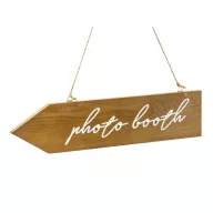 Fa útjelző tábla "Photo Booth"