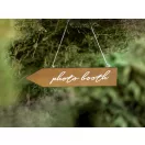 Fa útjelző tábla "Photo Booth"