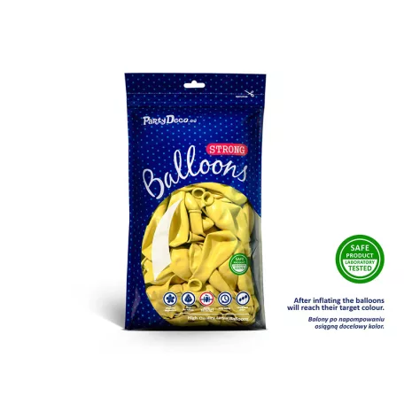 Erős Lufi 30cm - citromsárga (50 db)