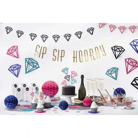 Ültetőkártya tartó - Színtelen Gyémánt 40 mm (10 db)