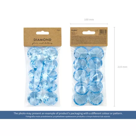 Ültetőkártya tartó - Színtelen Gyémánt 40 mm (10 db)