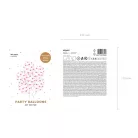 Kristálytiszta lufi 30cm - Rózsaszín szívek (6 db)